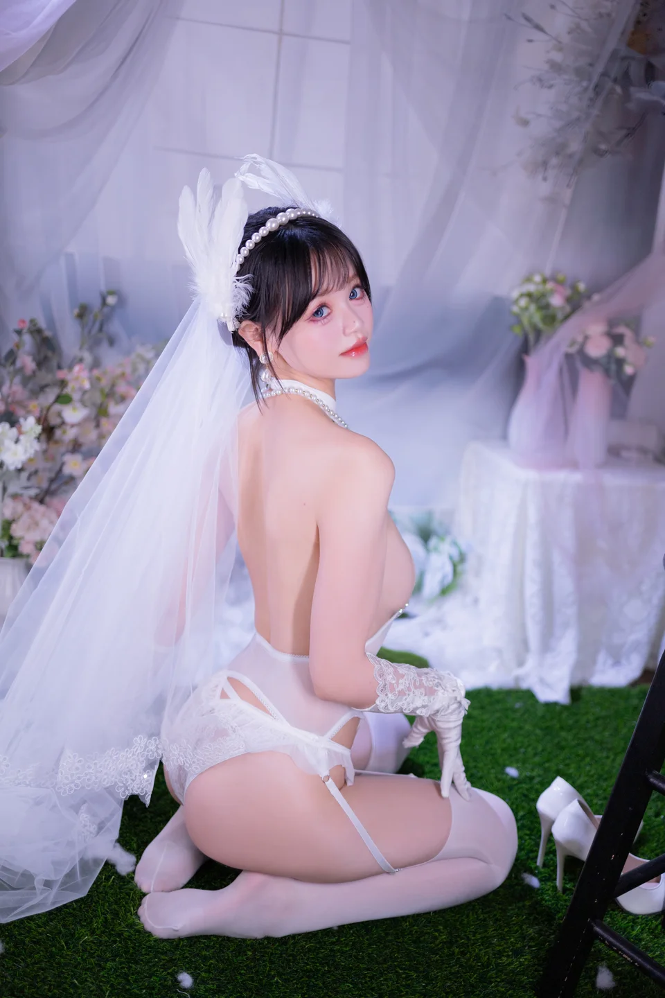 星黛鹿鹿 - No.015 白丝花嫁 [53P-576MB] tg@simisebaisi 【丝足阁】051.webp